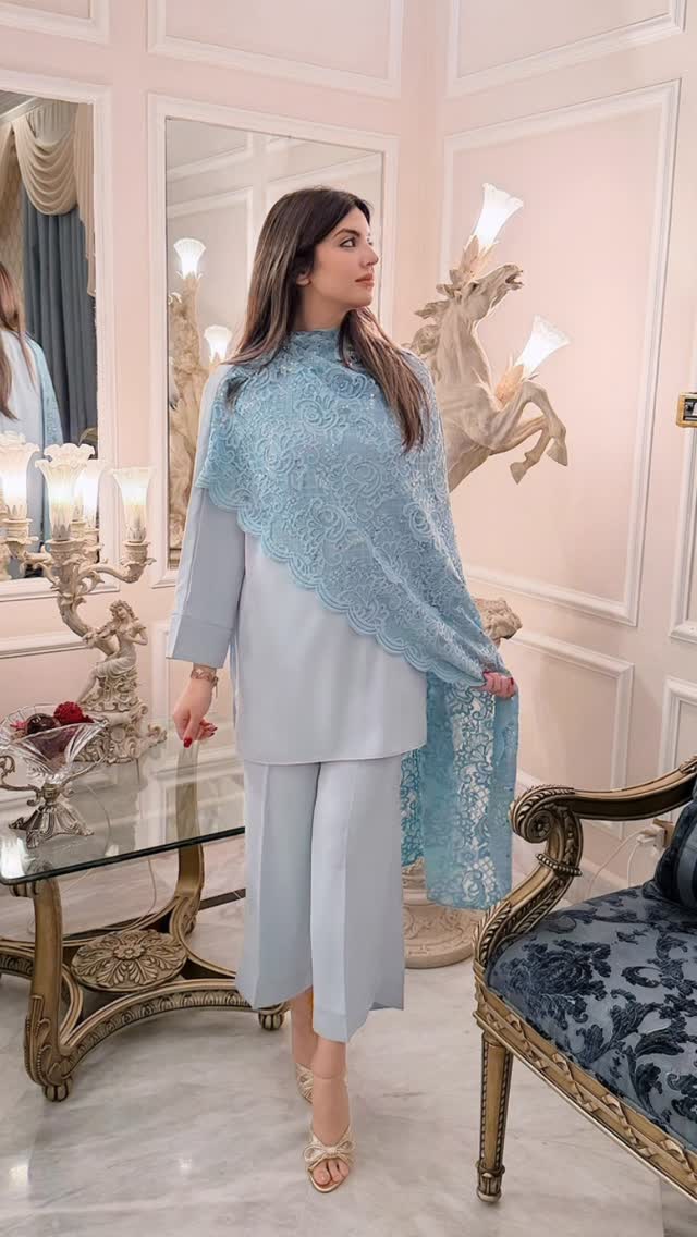 Lace Drape · Ice Blue